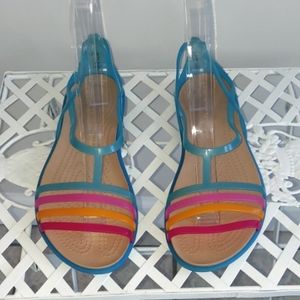 Crocs NWOT Iconic Jelly Comfort Strappy Summer Sandals. Size 8